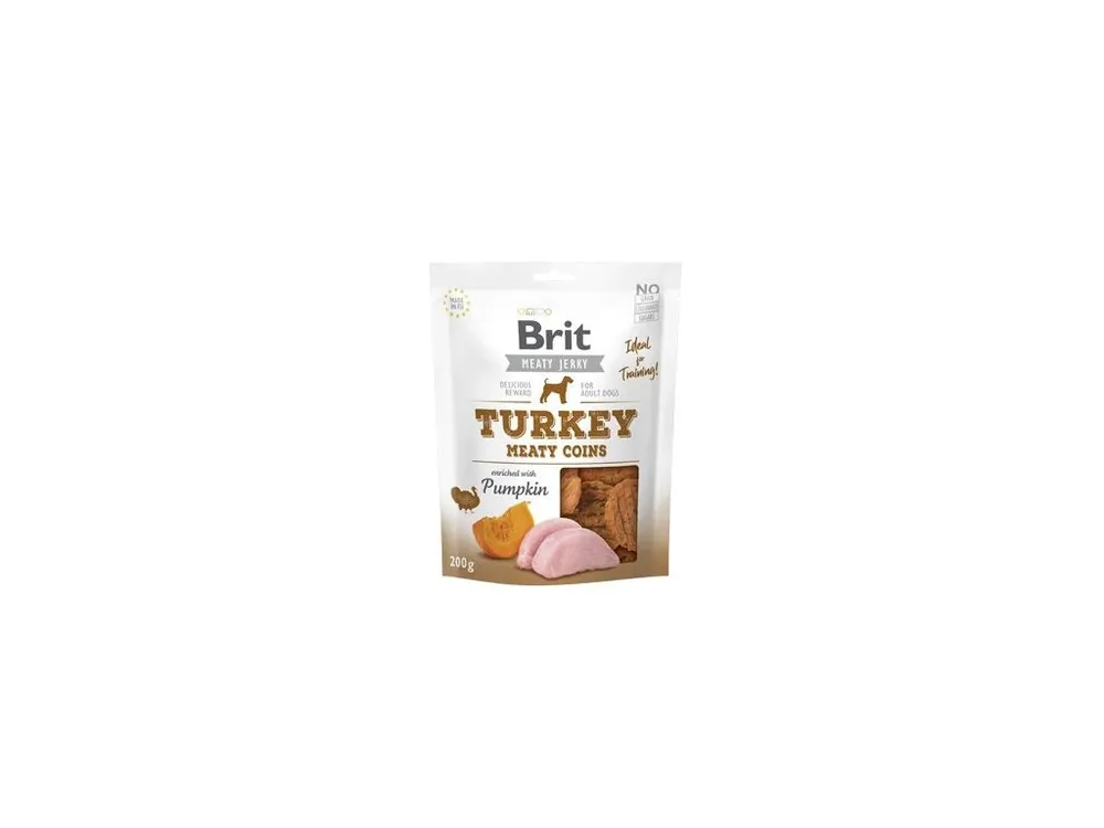 Brit Jerky Turkey Meaty Coins 200g Nízká Cena