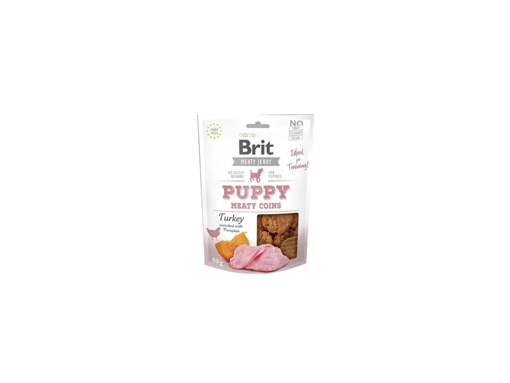 Akční Cena Brit Jerky Puppy Turkey Meaty Coins 80g