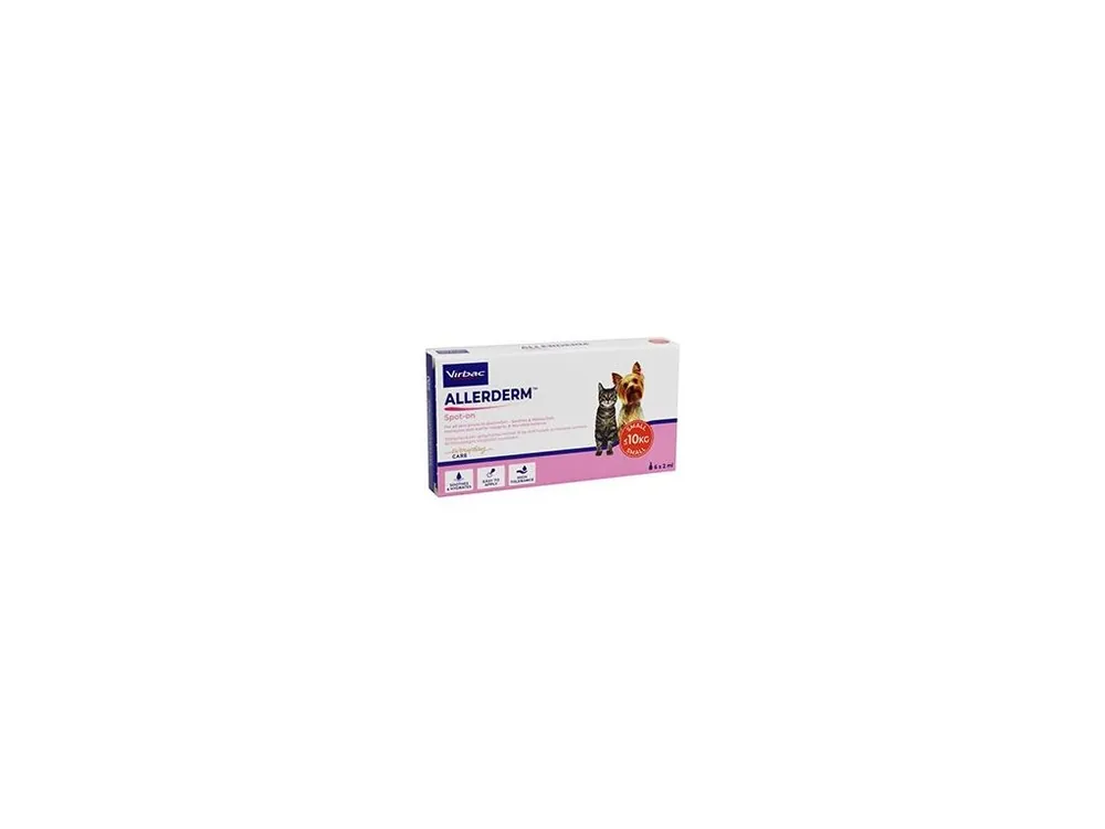 Allerderm Spot on 6x2ml pro psy a kočky do 10kg Originální