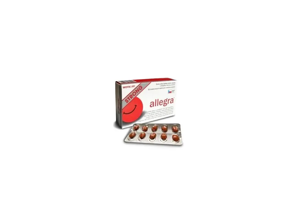Vrácení Zdarma Allegra STRONG 30tbl
