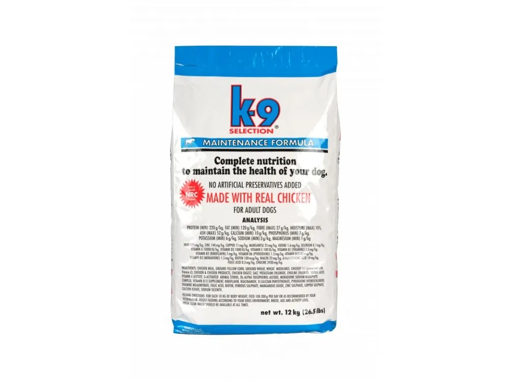 K-9 Selection Maitenance Formula 12 kg Nejlepší Volba