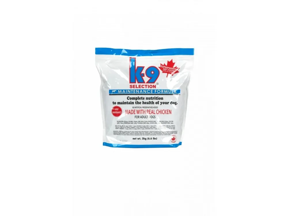 K-9 Selection Maitenance Formula 3 kg Pouze Dnes