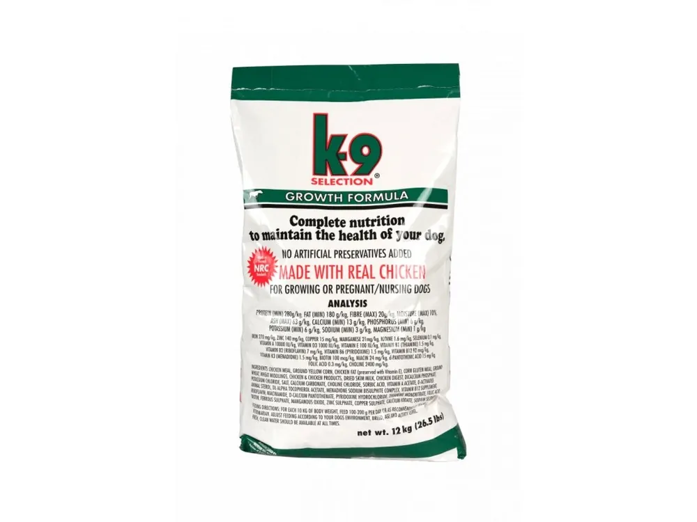K-9 Selection Growth Formula 12 kg Přímo Od Výrobce