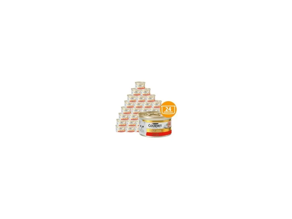 Cenový Hit Gourmet Gold paštika s hovězím 24 x 85g