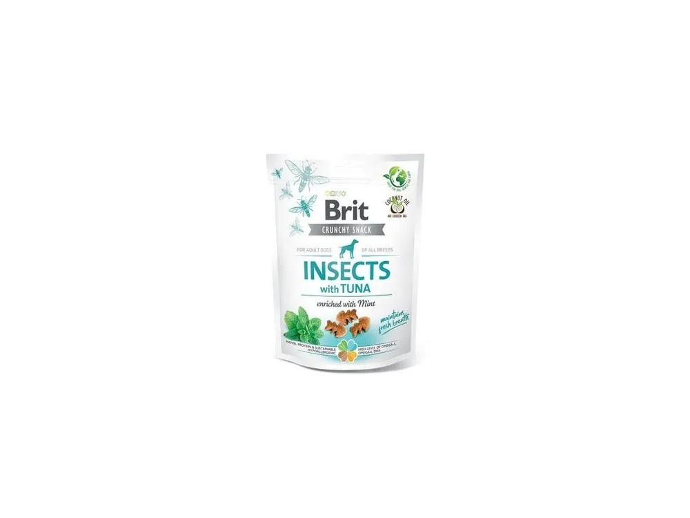 Brit Care Dog Crunchy Crack. Insec. Tuna Mint 200g Vrácení Zdarma