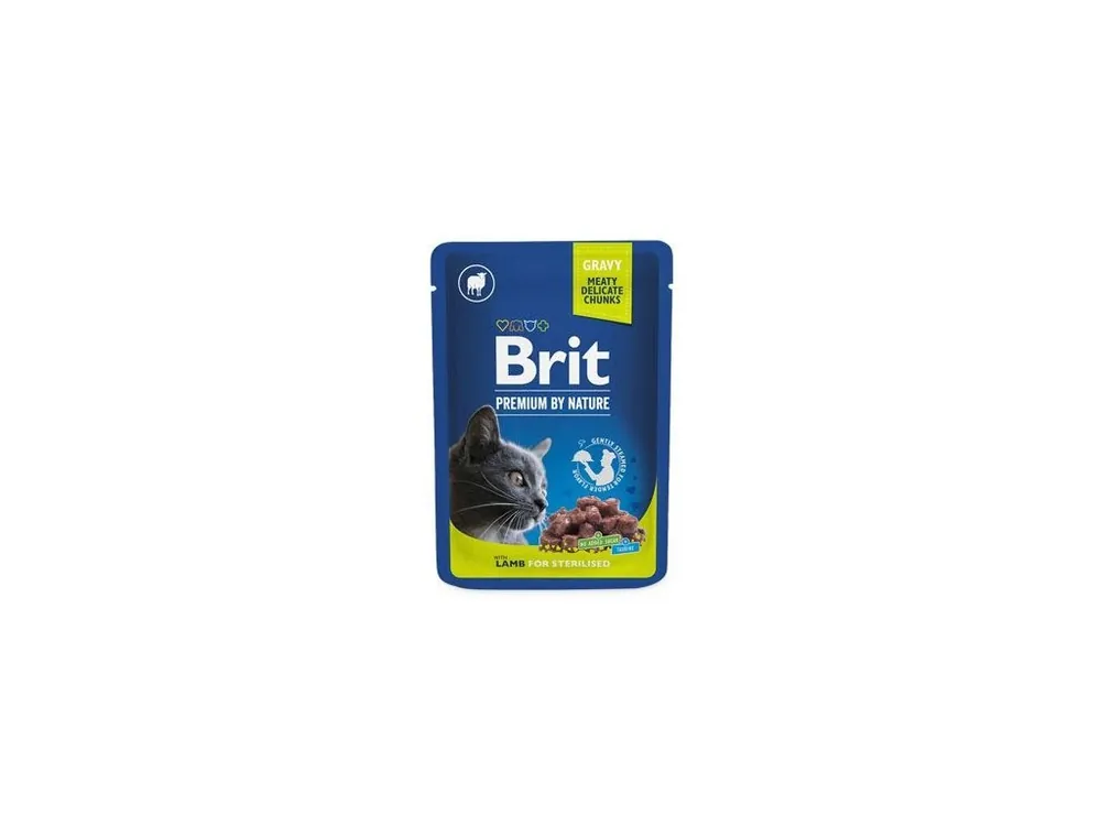 Brit Premium Cat kapsa Lamb for Sterilised 100g Značkový