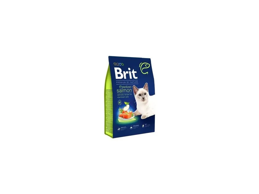 Brit Premium Cat by Nature Sterilized Salmon 800g Nakupujte Hned
