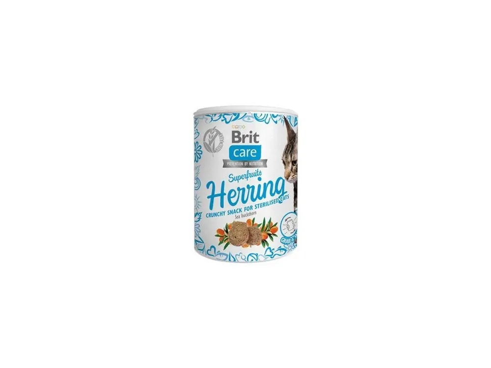 Výhodná Nabídka Brit Care Cat Snack Superfruits Herring 100g