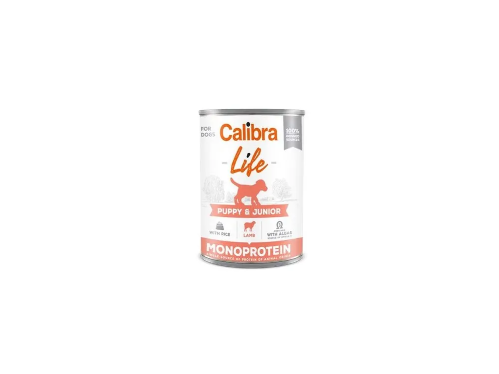 Vrácení Zdarma Calibra Dog Life konz.Puppy&Junior Lamb&rice 400g