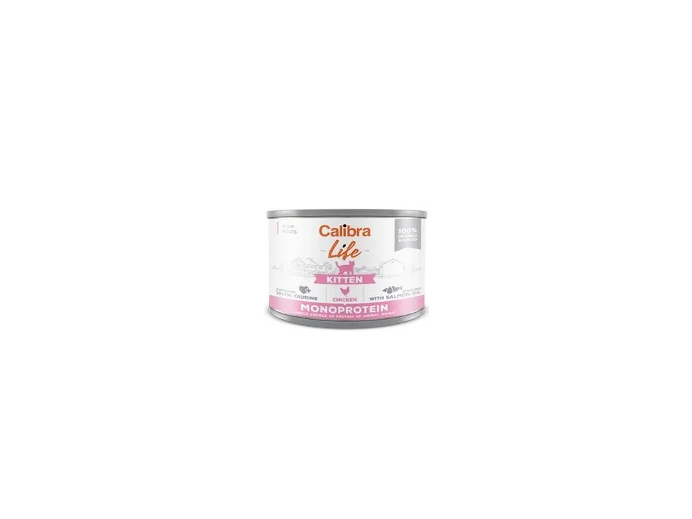 Novinka Calibra Cat Life konz.Kitten Chicken 200g