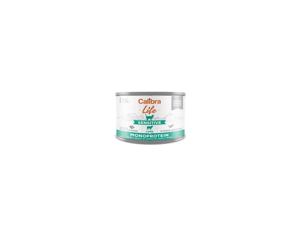 Zlevněný Calibra Cat Life konz.Sensitive Lamb 200g