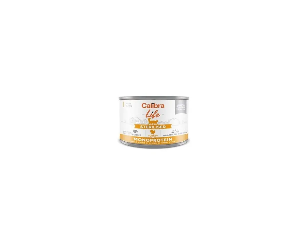 Nejprodávanější Calibra Cat Life konz.Sterilised Turkey 200g