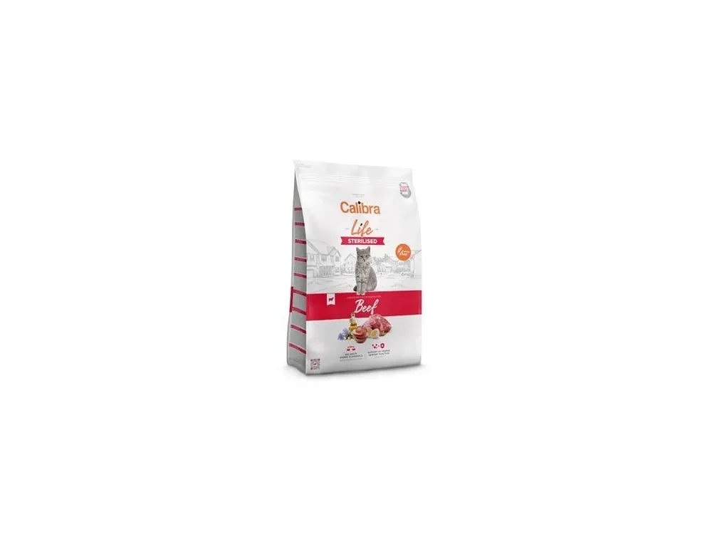 Cenová Bomba Calibra Cat Life Sterilised Beef 6kg