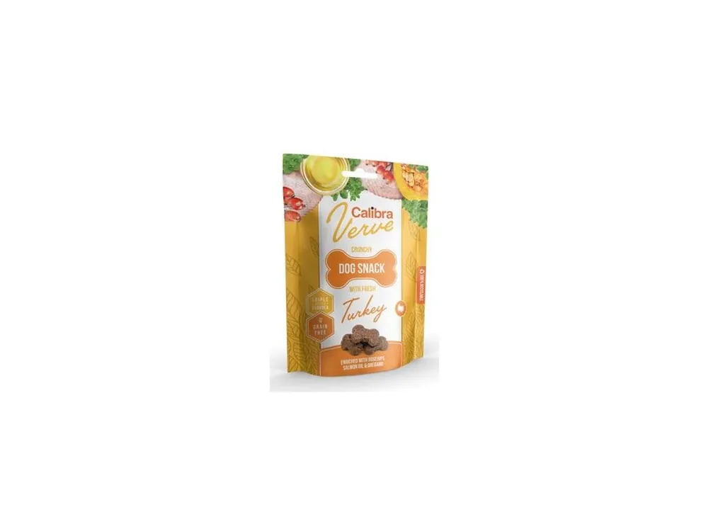 Novinka Calibra Dog Verve Crunchy Snack Fresh Turkey 150g