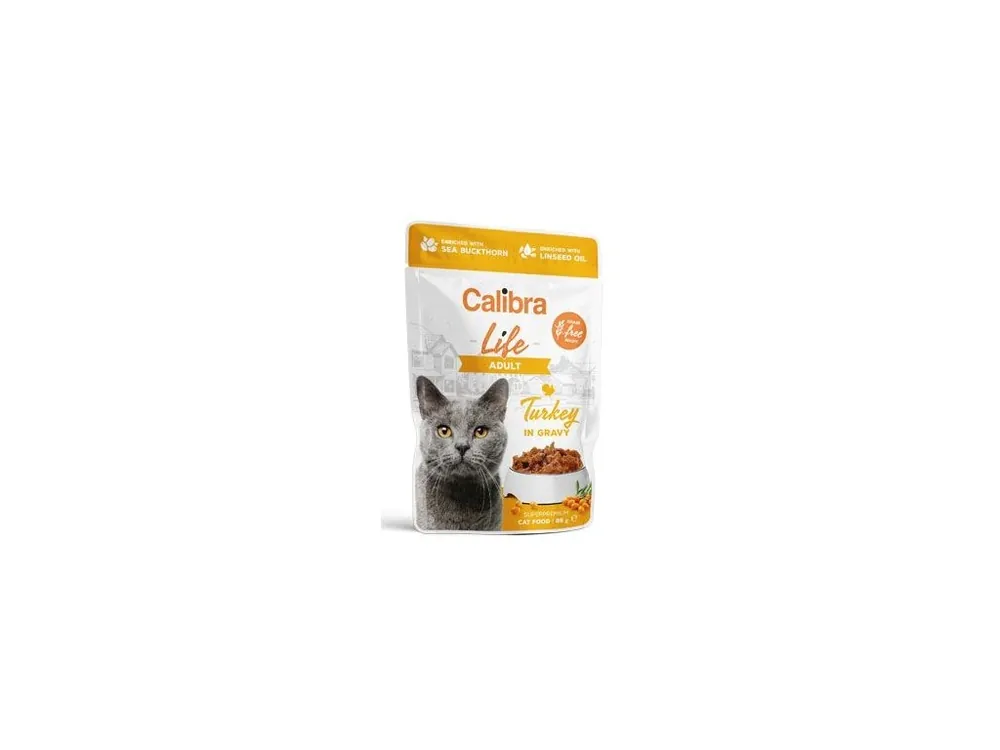 Calibra Cat Life kapsa Adult Turkey in gravy 85g Akční Nabídka
