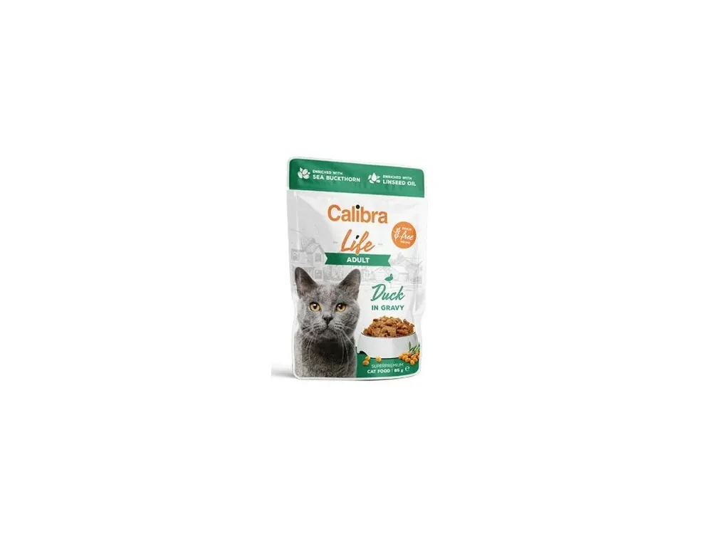 Calibra Cat Life kapsa Adult Duck in gravy 85g Ihned K Objednání