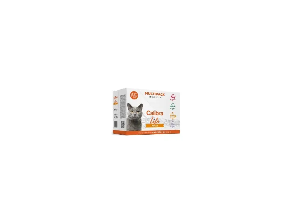 Calibra Cat Life kapsa Adult Multipack 12x85g Akce