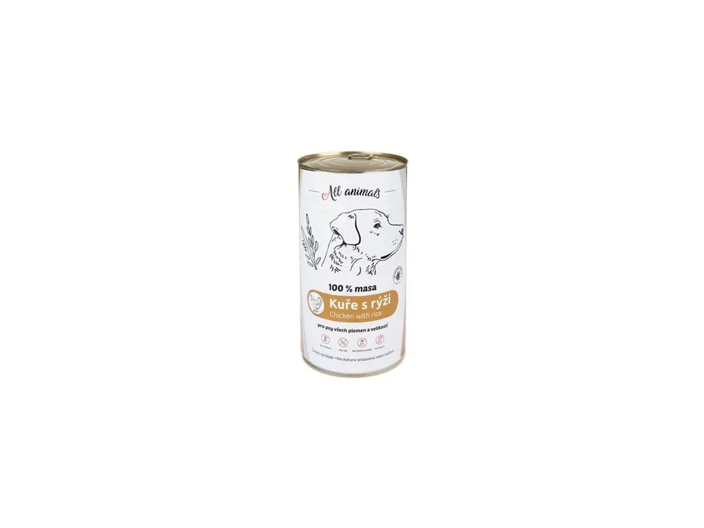 All Animals DOG kuřecí mleté s rýží 1200g Hit Sezóny