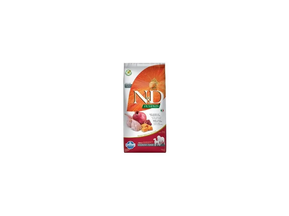 Nová Kolekce N&D Pumpkin DOG Adult M/L Quail & Pomegranate 12kg
