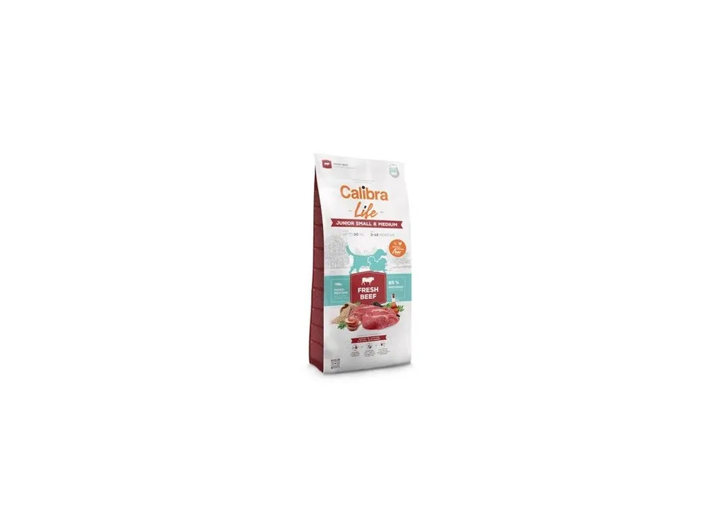 Originální Calibra Dog Life Junior Small&Medium Fresh Beef 2,5kg