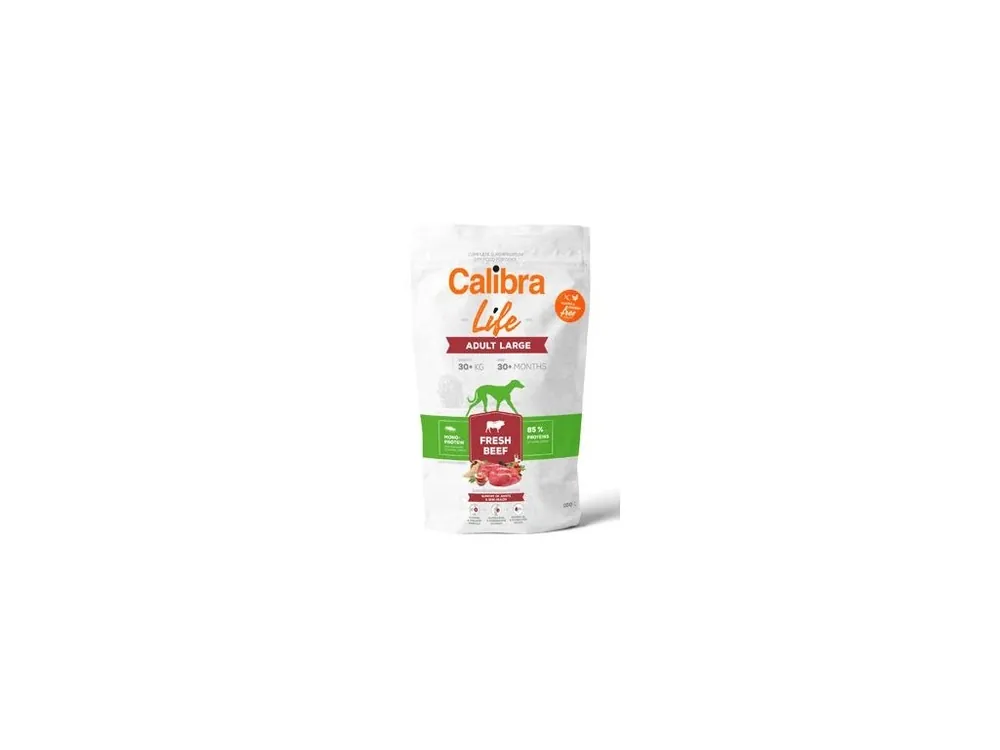 Sezónní Sleva Calibra Dog Life Adult Large Fresh Beef 100g