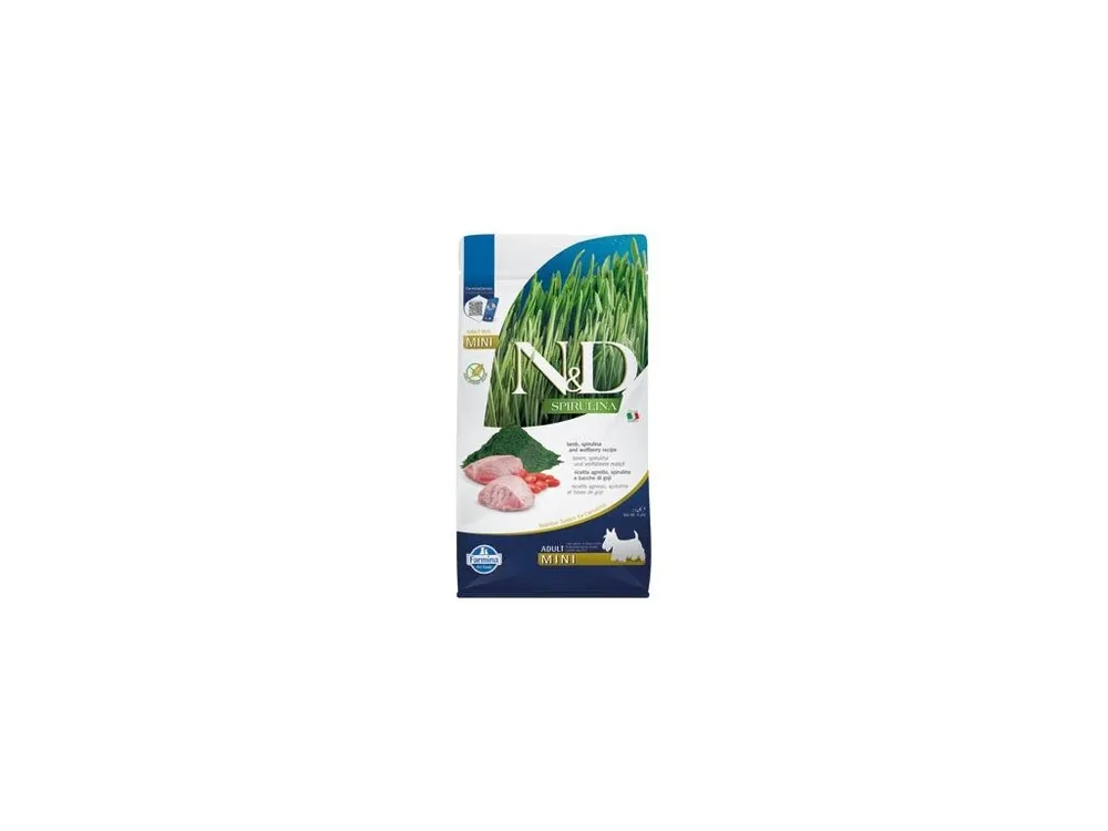 N&D SPIRULINA DOG Adult Mini Lamb & Wolfberry 2kg Novinka