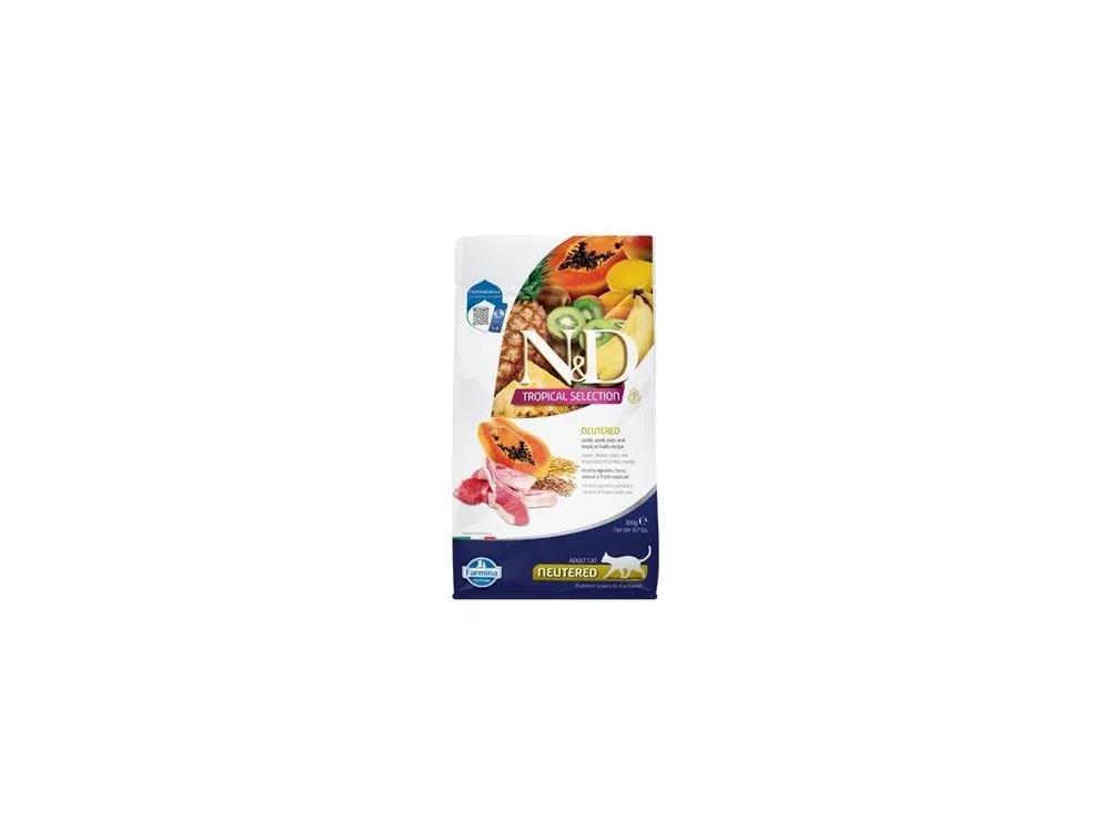 N&D TROPICAL SELECTION CAT Lamb Neutered 300g Nejprodávanější