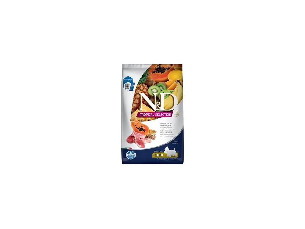 Cenově Výhodný N&D TROPICAL SELECTION DOG Adult Mini Lamb 5kg
