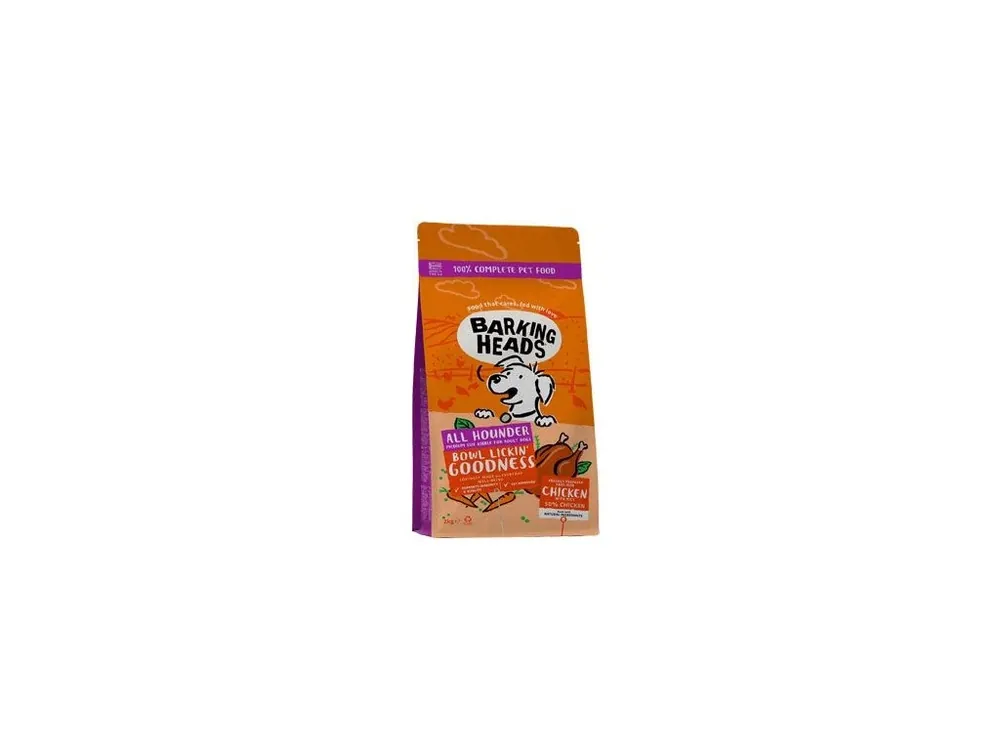 BARKING HEADS All Hounder Bowl Lickin Good Chick 2kg Akce