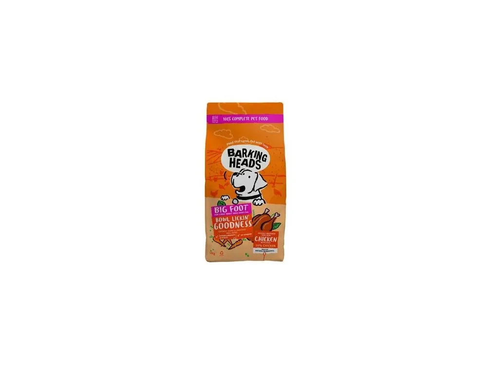 BARKING HEADS Big Foot Bowl Lickin Good Chick 12kg Zlevněný