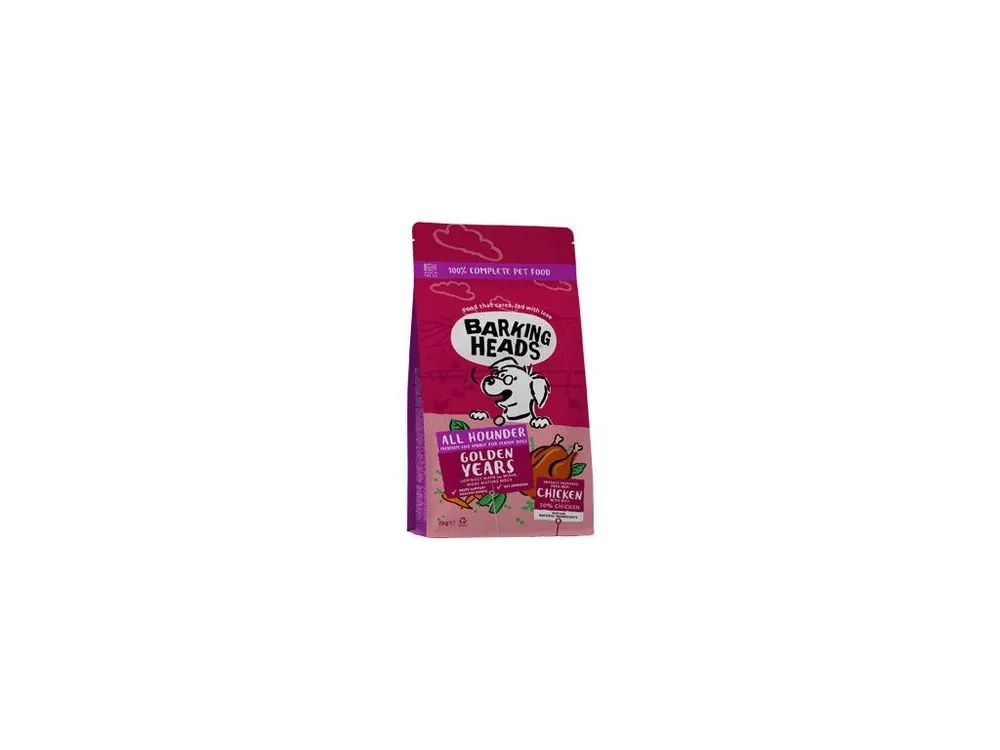 BARKING HEADS All Hounder Golden Years Chicken 2kg Cenově Výhodný