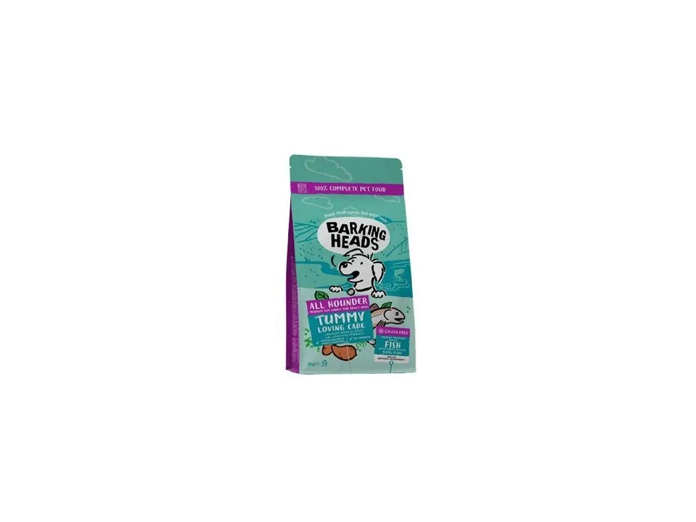 BARKING HEADS All Hounder Tummy Lovin‘ Care Fish 2kg Víkendová Akce