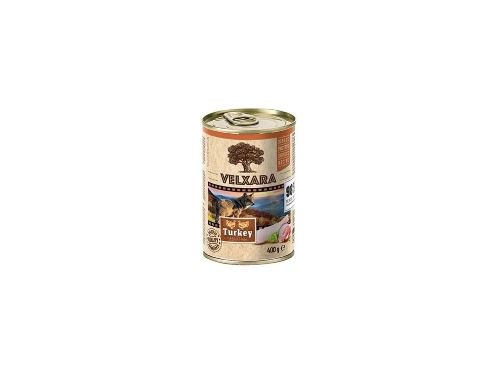 Velxara Paté Dog Adult Turkey 400g Oblíbený