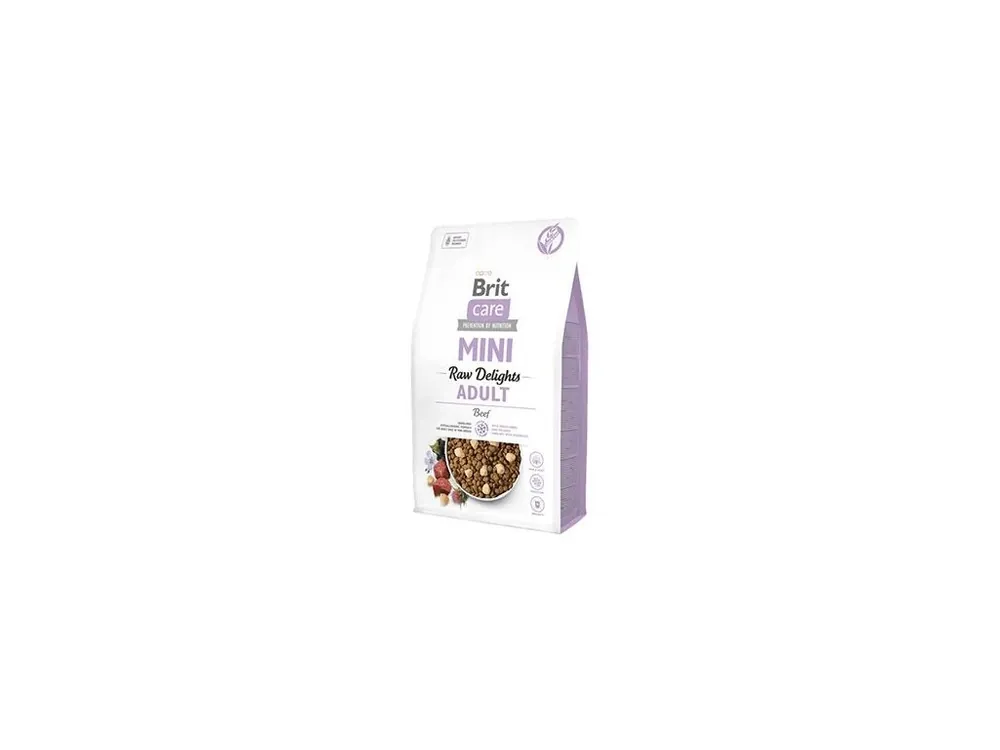 Brit Care Dog Mini FD Raw Delights Beef 2kg Sezónní Sleva