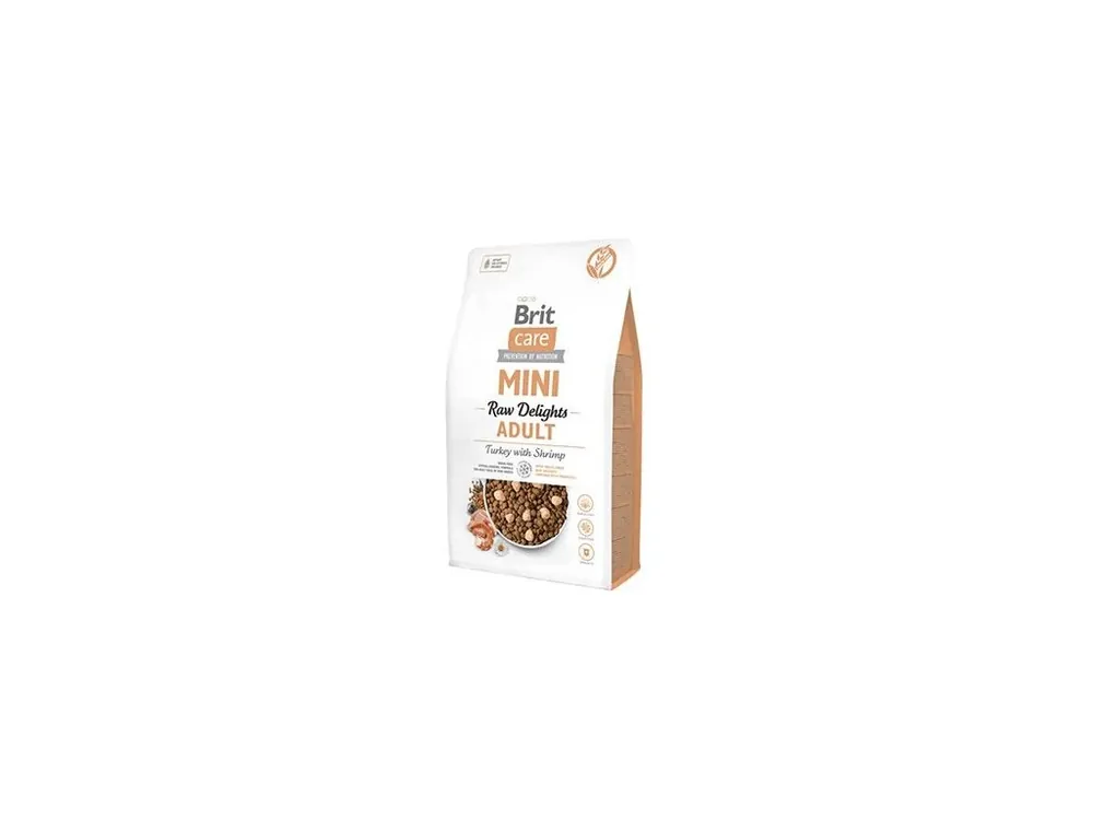 Brit Care Dog Mini FD Raw Delights Turkey&Shrimp 2kg Cenový Hit