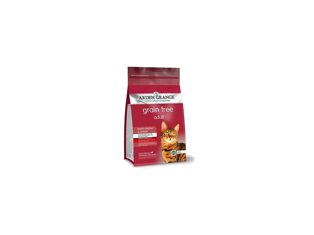 Koupit Online Arden Grange Cat GF Adult with fresh Chick&Potato 400g