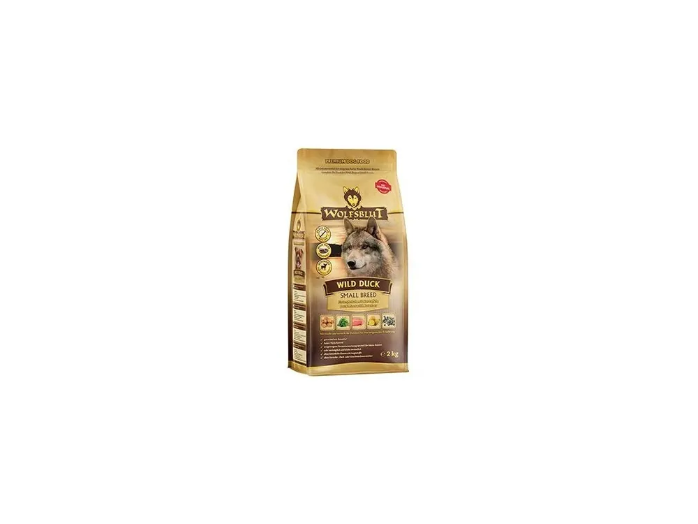 Nejlepší Cena Wolfsblut Dog Adult Small Breed Wild Duck 2kg