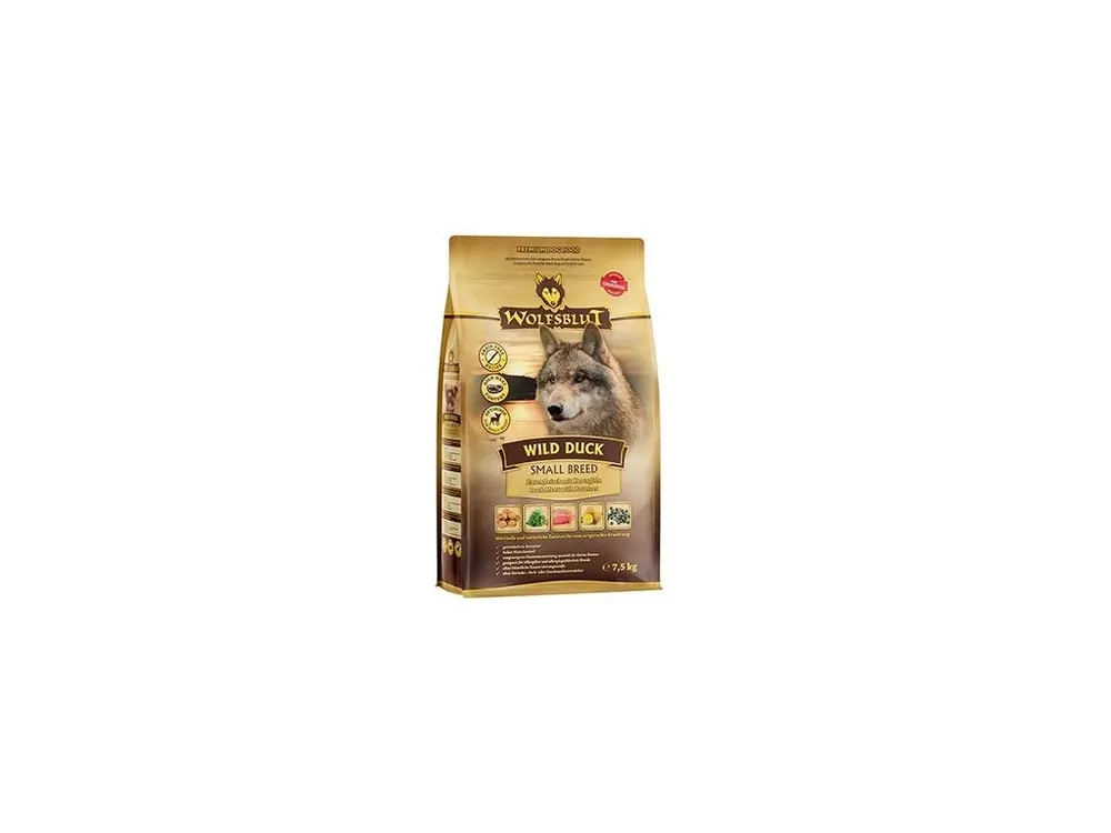 Wolfsblut Dog Adult Small Breed Wild Duck 7,5kg Aktuální