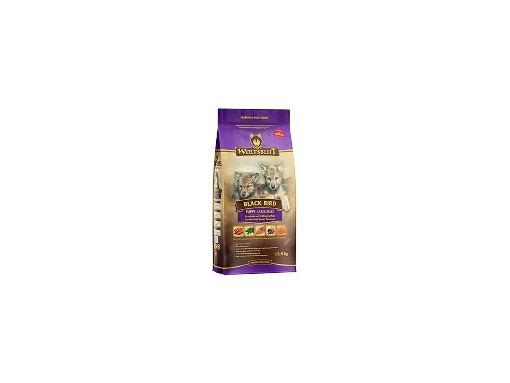 Objednat Nyní Wolfsblut Dog Puppy Large Breed Black Bird 12,5kg