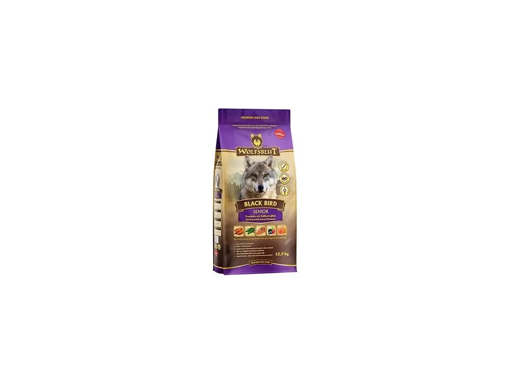 Oblíbený Wolfsblut Dog Senior Black Bird 12,5kg
