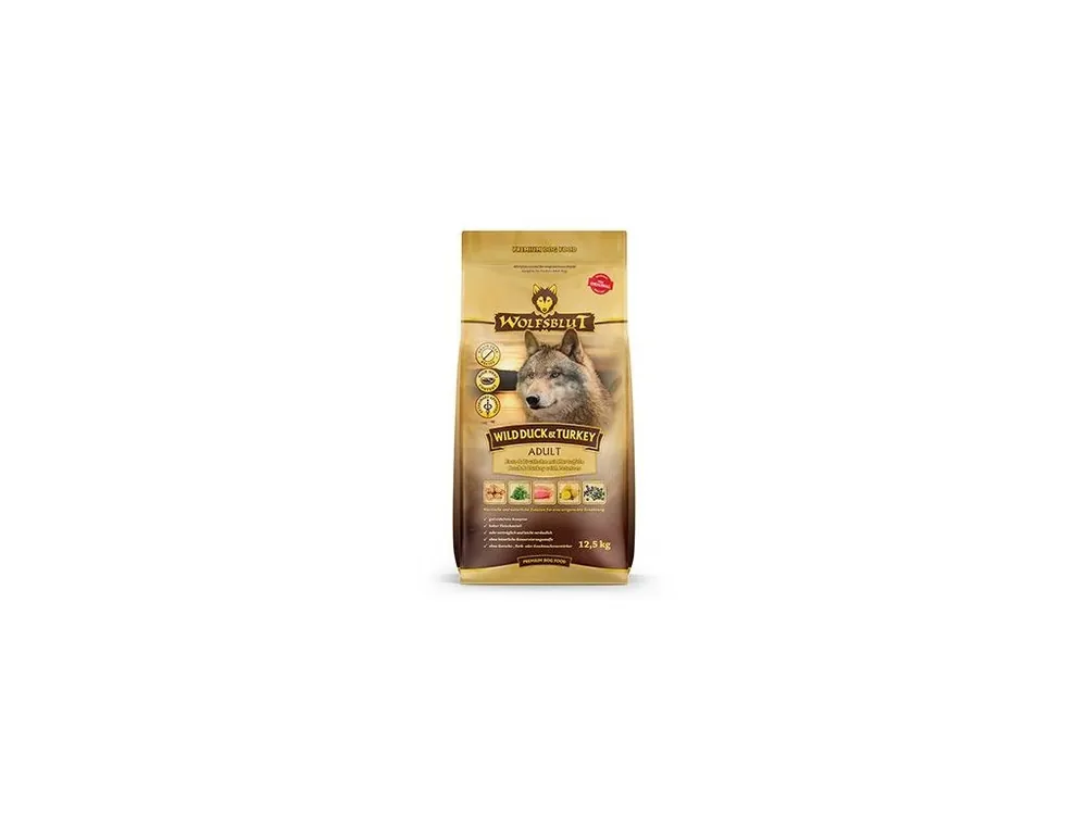 Originální Wolfsblut Dog Adult Wild Duck&Turkey 12,5kg